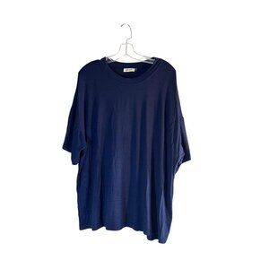 Blumin Apparel Womens Tee Short Sleeves Navy Blue Size 2XL